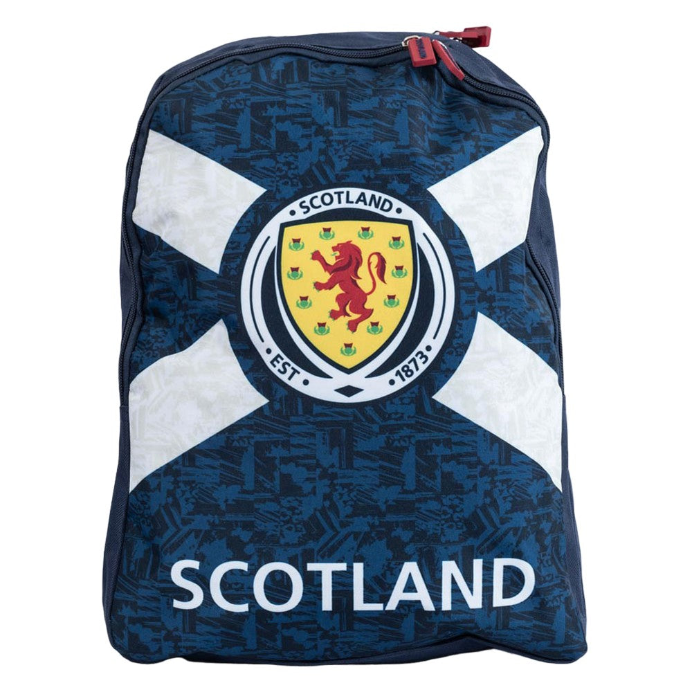 Navy Blue - Front - Scottish FA Crest Backpack