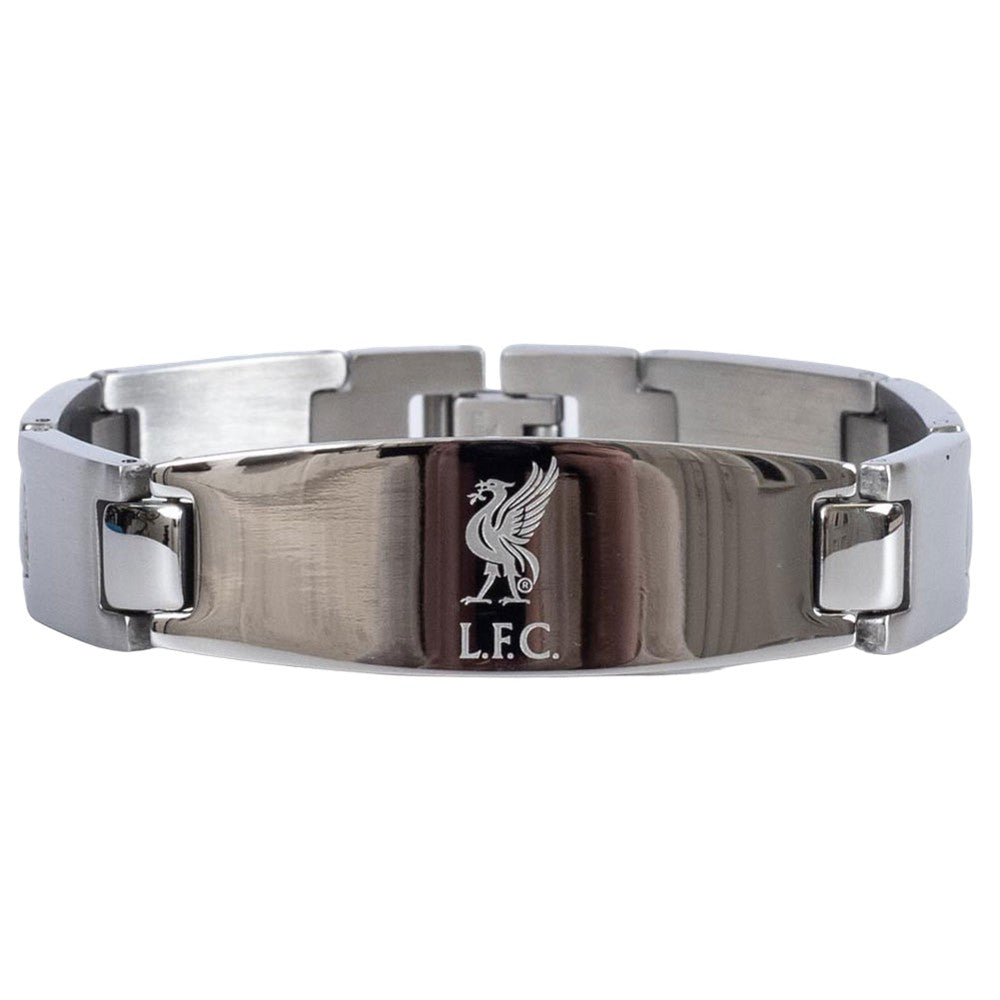 Silver - Front - Liverpool FC Oval Bracelet