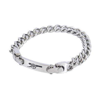 Silver - Back - Arsenal FC Detachable Bracelet