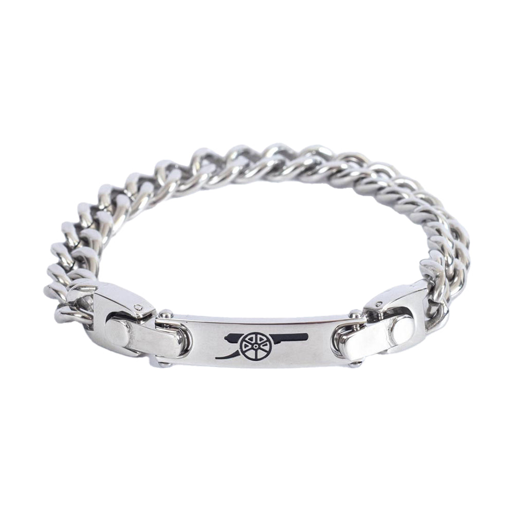 Silver - Front - Arsenal FC Detachable Bracelet