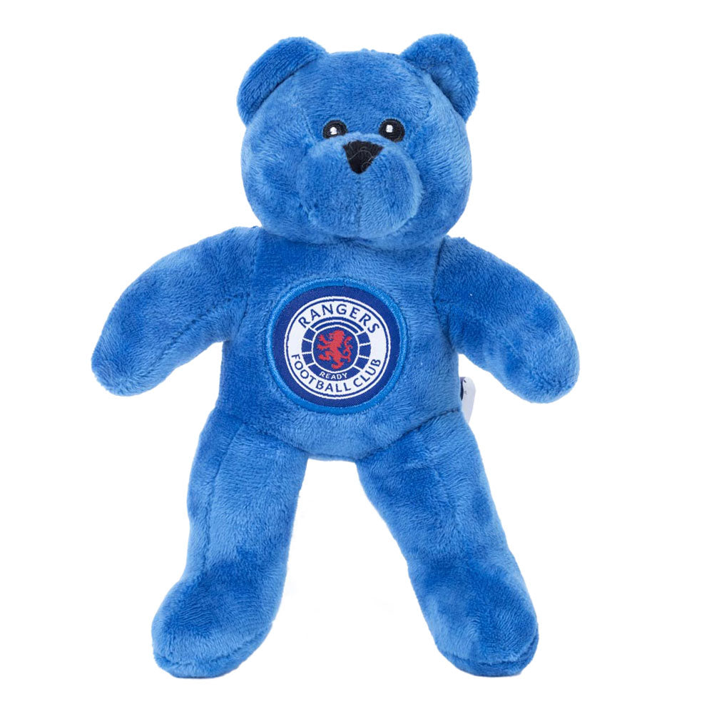 Royal Blue-White-Red - Front - Rangers FC Mini Crest Teddy Bear