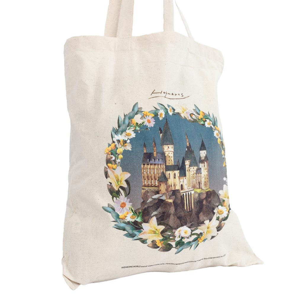 Cream - Back - Harry Potter Hogwarts Castle Canvas Tote Bag
