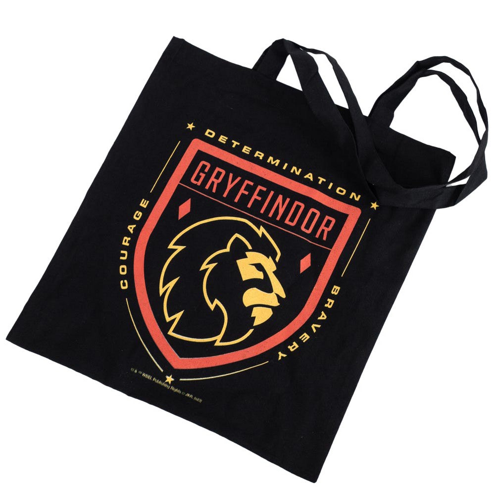 Black-Red - Back - Harry Potter Gryffindor Canvas Tote Bag