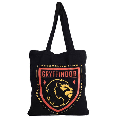 Black-Red - Front - Harry Potter Gryffindor Canvas Tote Bag