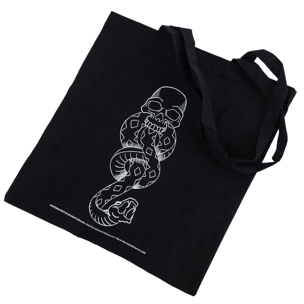 Black-White - Back - Harry Potter Dark Mark Canvas Tote Bag