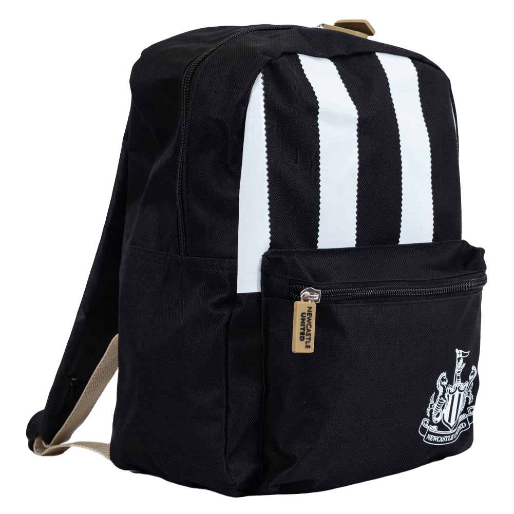Black-White - Lifestyle - Newcastle United FC Childrens-Kids Stripe Backpack