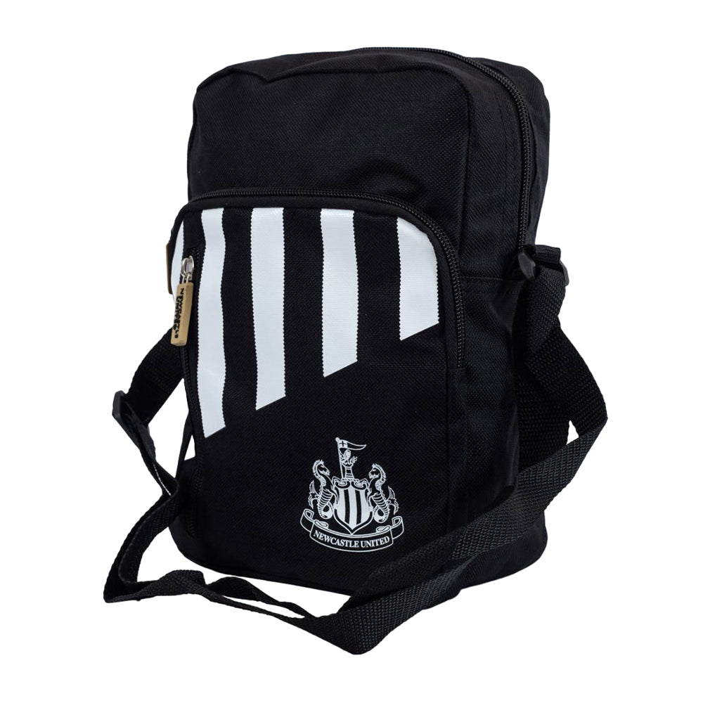 Black-White - Back - Newcastle United FC Stripe Shoulder Bag