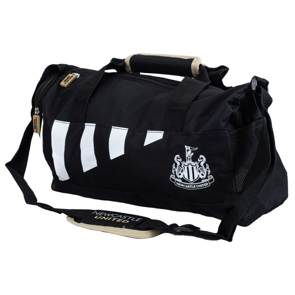 Black-White - Back - Newcastle United FC Stripe Duffle Bag