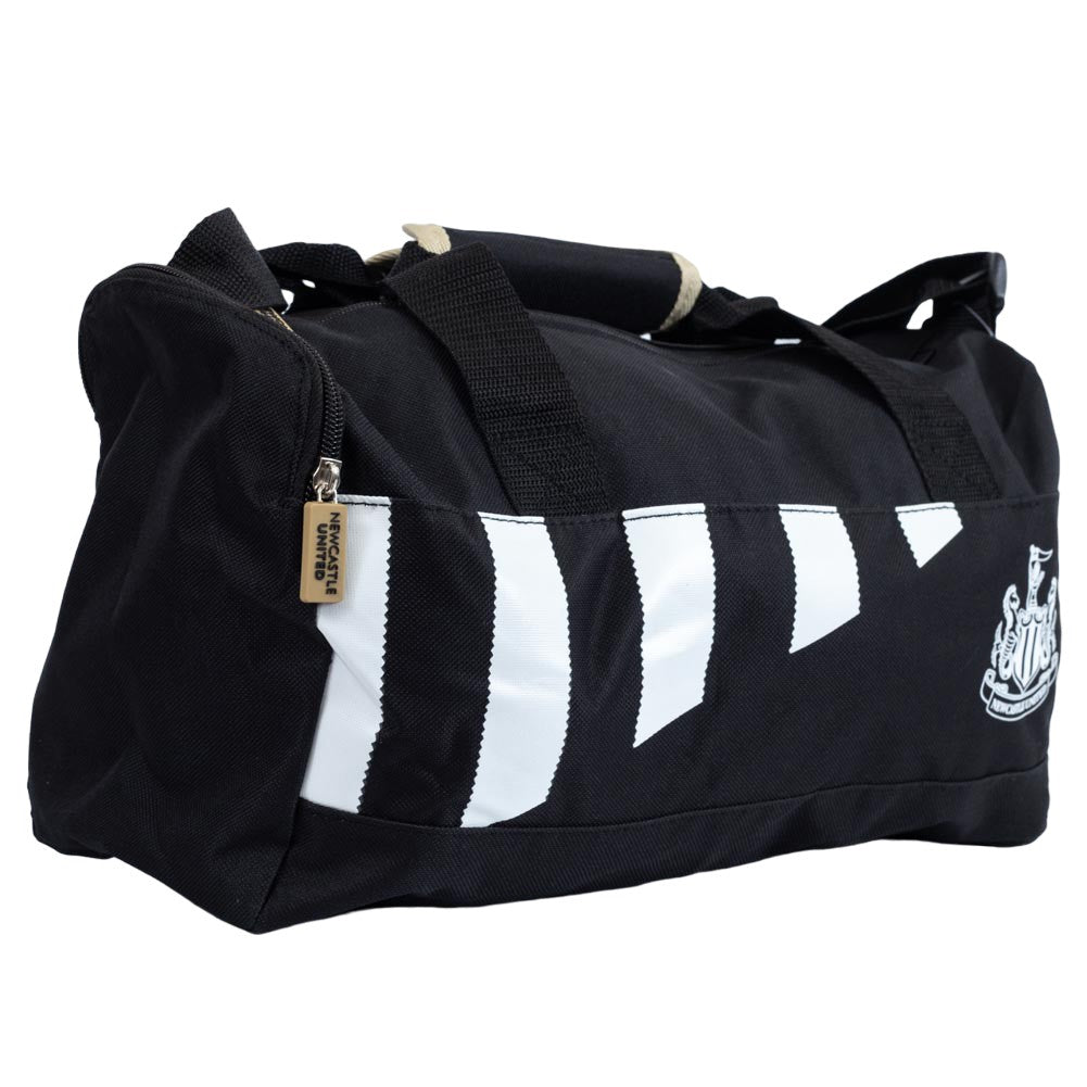 Black-White - Side - Newcastle United FC Stripe Duffle Bag