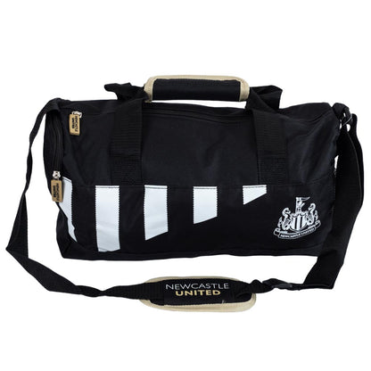 Black-White - Front - Newcastle United FC Stripe Duffle Bag