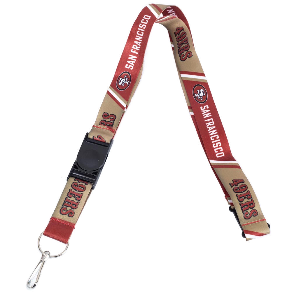 Red-Gold - Front - San Francisco 49ers Lanyard