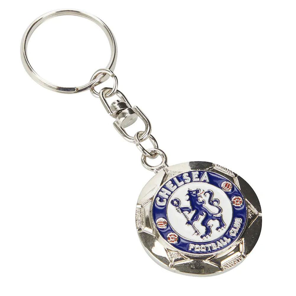 Silver - Front - Chelsea FC Ball Keyring