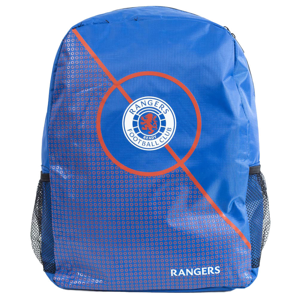 Red-Royal Blue-White - Front - Rangers FC Centre Spot Backpack