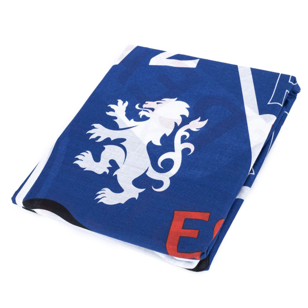 Royal Blue-White-Red - Back - Rangers FC Patch Duvet Set