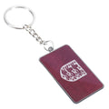 White-Silver-Claret Red - Back - England Lionesses Keyring