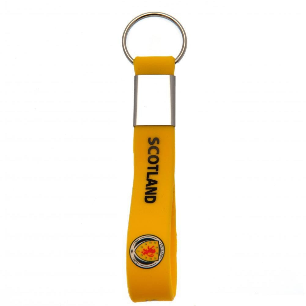 Yellow - Front - Scotland FA Silicone Keyring