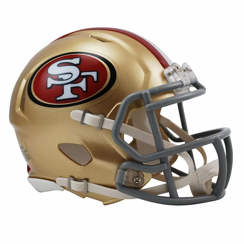 Gold-Red - Front - San Francisco 49ers Speed Helmet Ornament