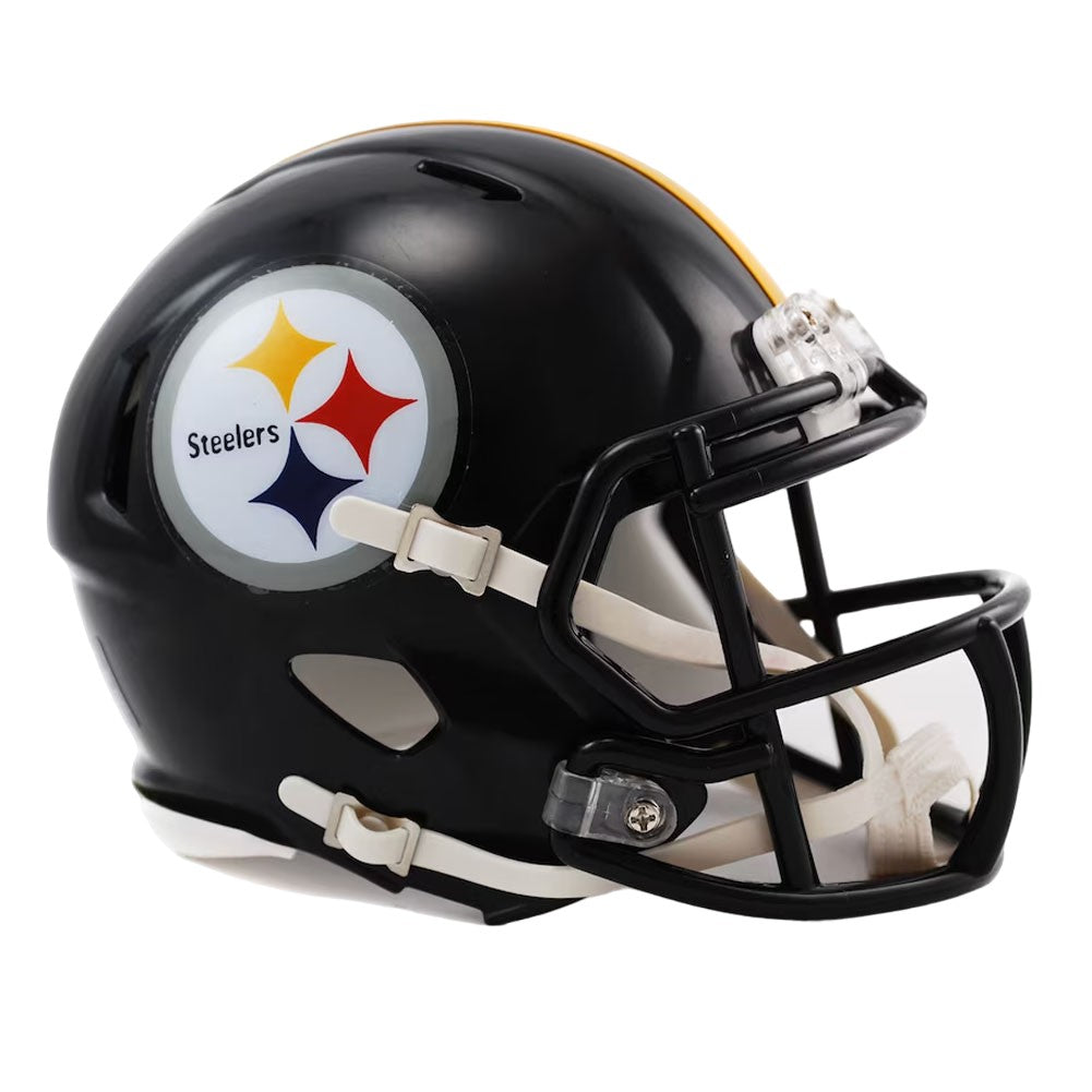 Black-Red-Silver - Front - Pittsburgh Steelers Speed Helmet Ornament