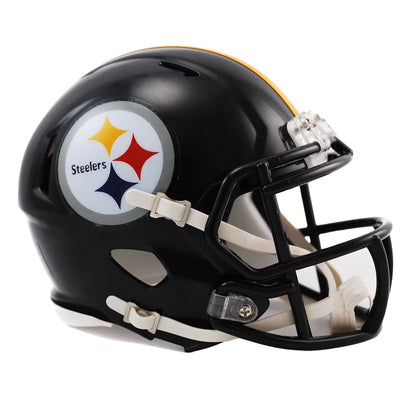 Black-Red-Silver - Front - Pittsburgh Steelers Speed Helmet Ornament
