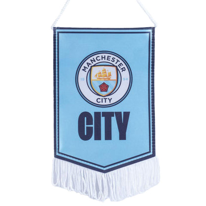 Sky Blue-White - Front - Manchester City FC Mini Pennant