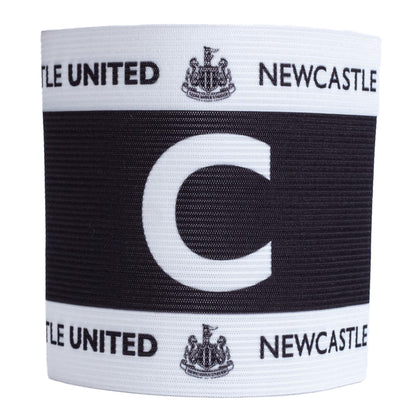 White-Black - Front - Newcastle United FC Crest Captains Armband
