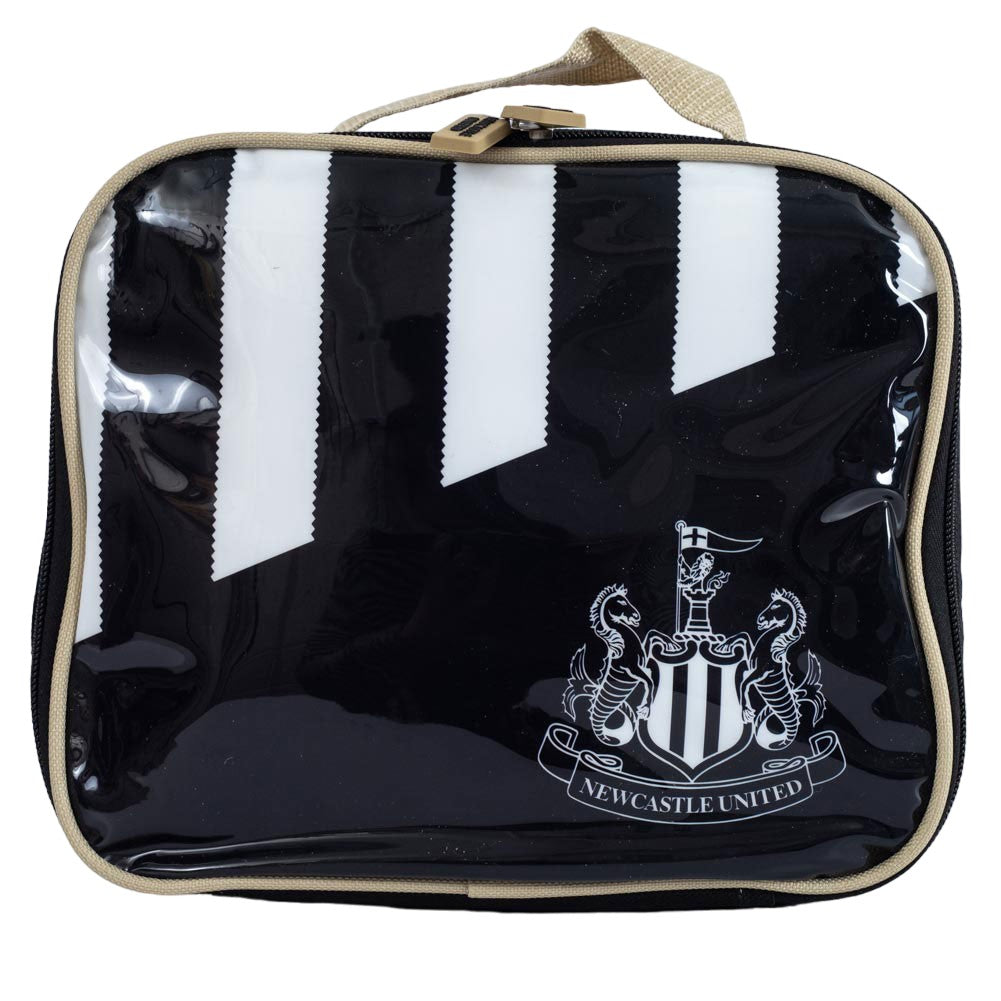 Black-White - Front - Newcastle United FC Stripe Lunch Bag
