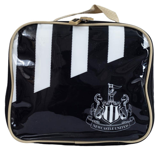 Black-White - Front - Newcastle United FC Stripe Lunch Bag