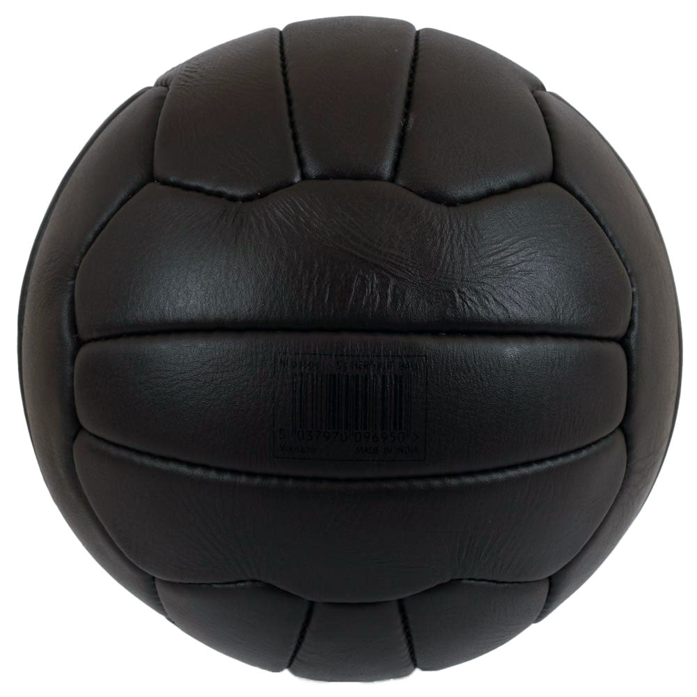 Black-Gold - Back - Newcastle United FC Heritage Retro Leather Football