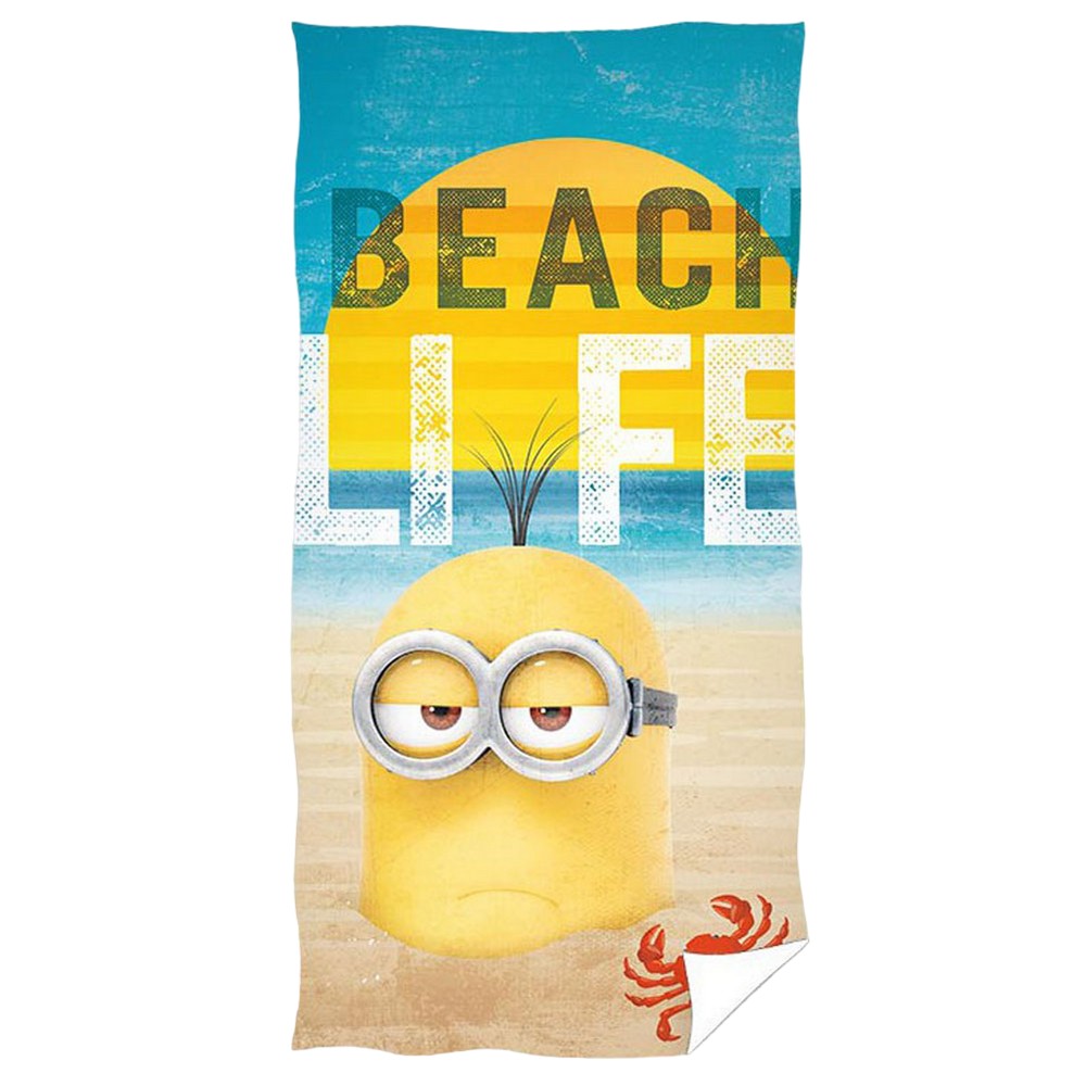 Yellow-Blue-White - Front - Minions Kevin Beach Towel
