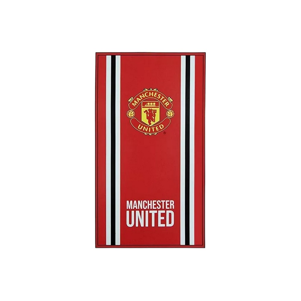 Red-White - Back - Manchester United FC Core Stripe Beach Towel
