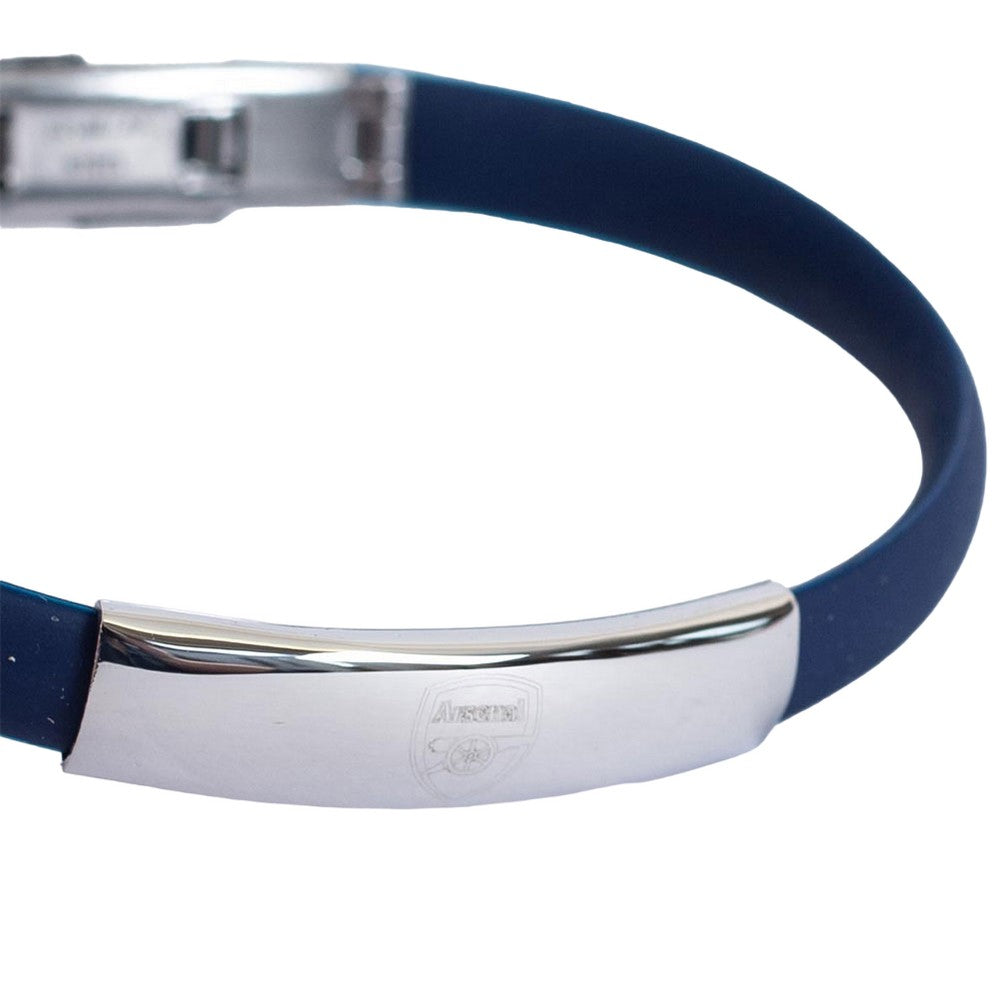 Navy - Back - Arsenal FC Silicone Bracelet