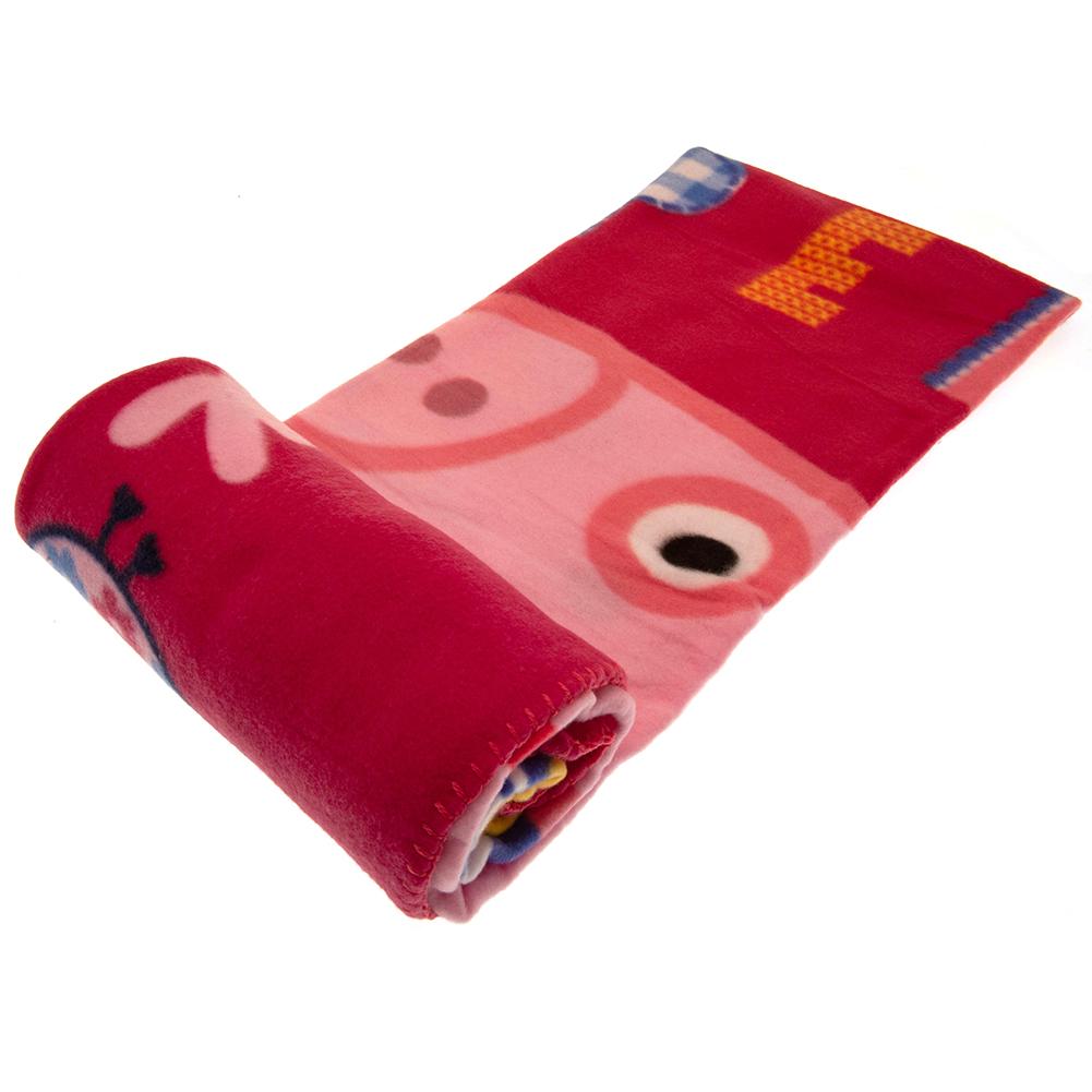 Red-Pink - Back - Peppa Pig Fleece Blanket
