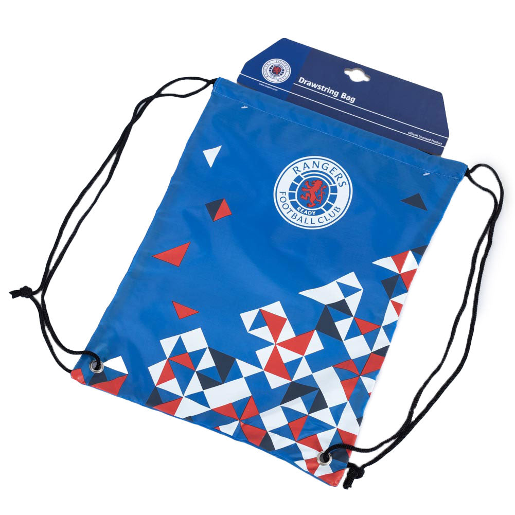 Royal Blue-White-Red - Back - Rangers FC Particle Drawstring Bag