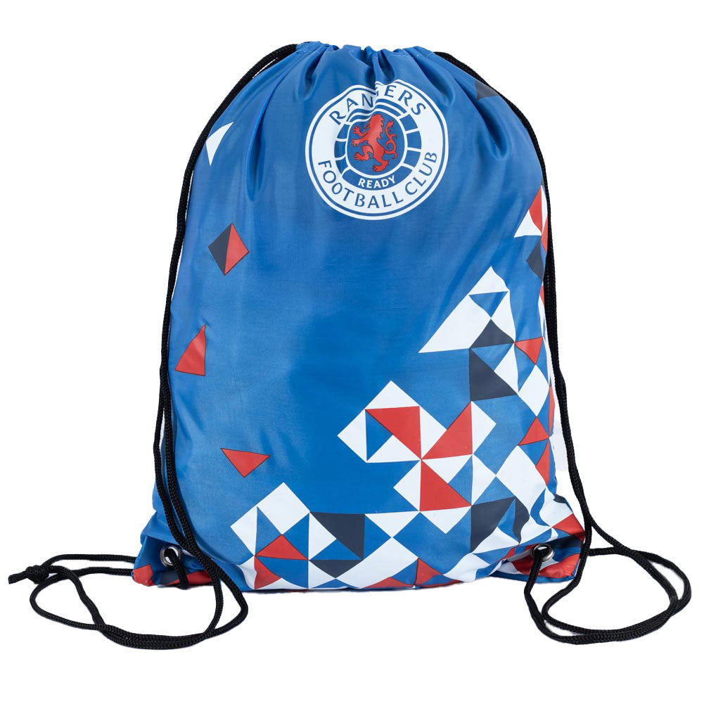 Royal Blue-White-Red - Front - Rangers FC Particle Drawstring Bag