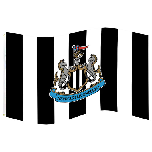 Black-White - Front - Newcastle United FC Crest Flag