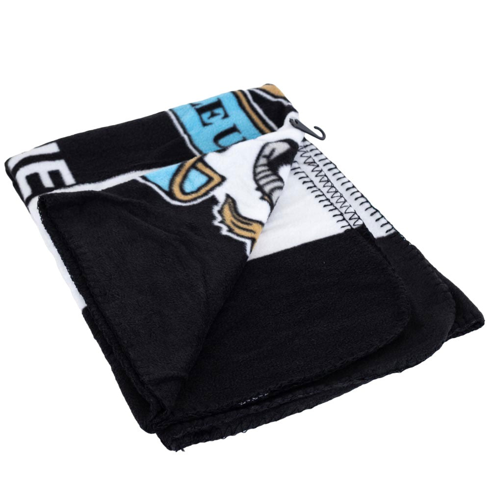 Black-White-Blue - Side - Newcastle United FC Fleece Blanket