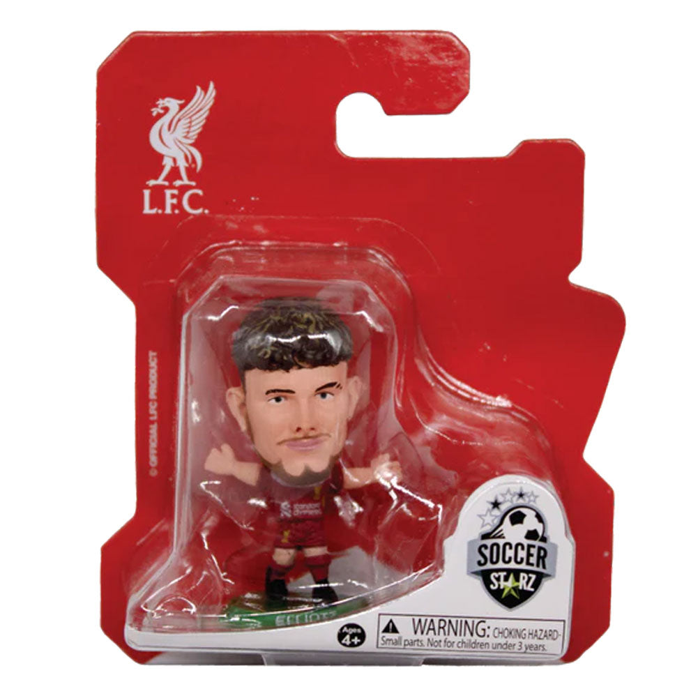 Red-Green-Gold - Back - Liverpool FC Harvey Elliott 2025 SoccerStarz Football Figurine