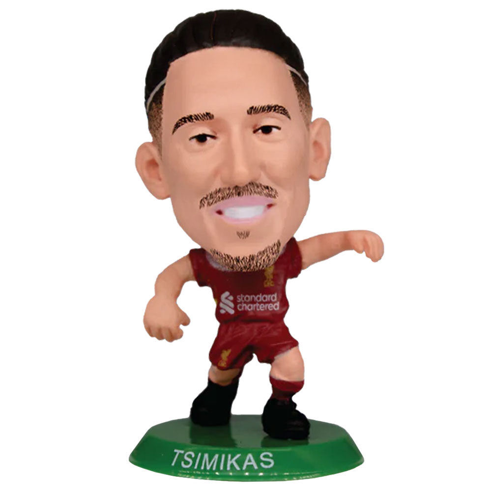 Red-Green-Gold - Front - Liverpool FC Konstantinos Tsimikas 2025 SoccerStarz Football Figurine
