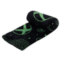 Black-Green - Back - Xbox Iconic Fleece Logo Blanket