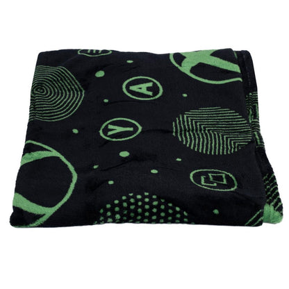 Black-Green - Front - Xbox Iconic Fleece Logo Blanket