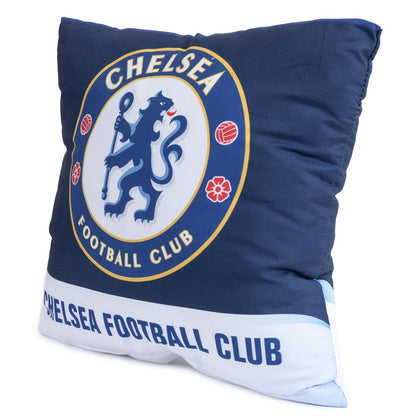 Blue-White - Back - Chelsea FC Text Filled Cushion