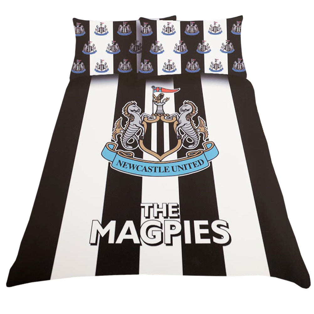 White-Black - Front - Newcastle United FC The Magpies Duvet Cover Set