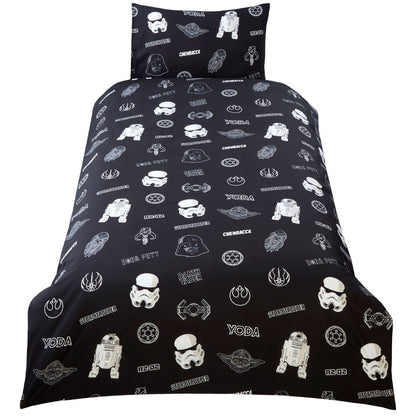 Black-White-Blue - Back - Star Wars Dark Side Duvet Set