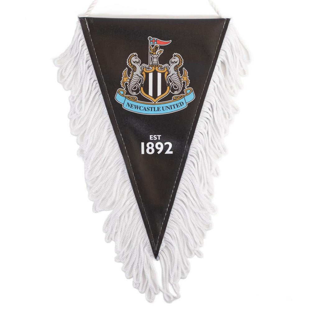 White-Black-Grey - Side - Newcastle United FC Triangular Pennant