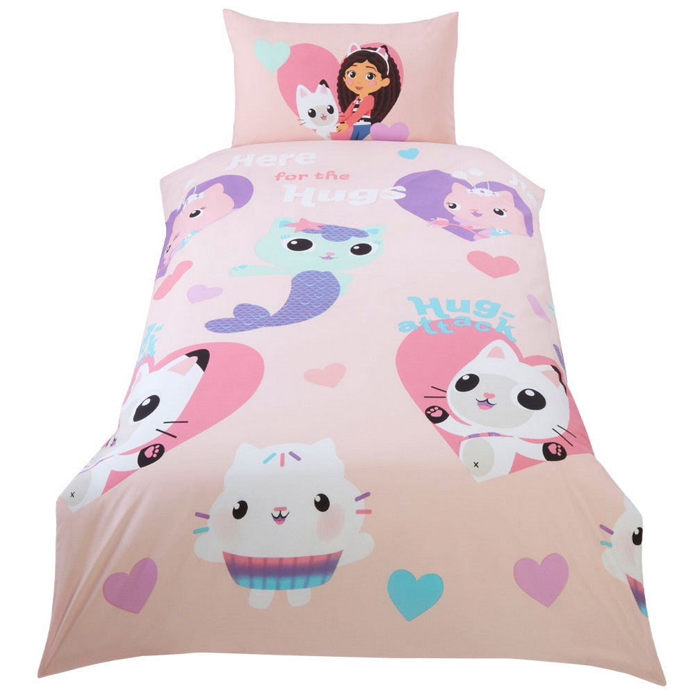 Pink-Blue-Purple - Front - Gabby´s Dollhouse Hug Duvet Set