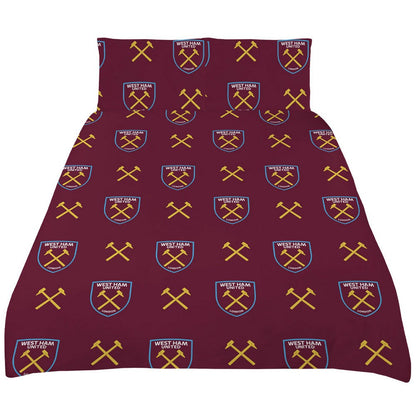 Blue-Maroon-Gold - Back - West Ham United FC Split Duvet Cover Set