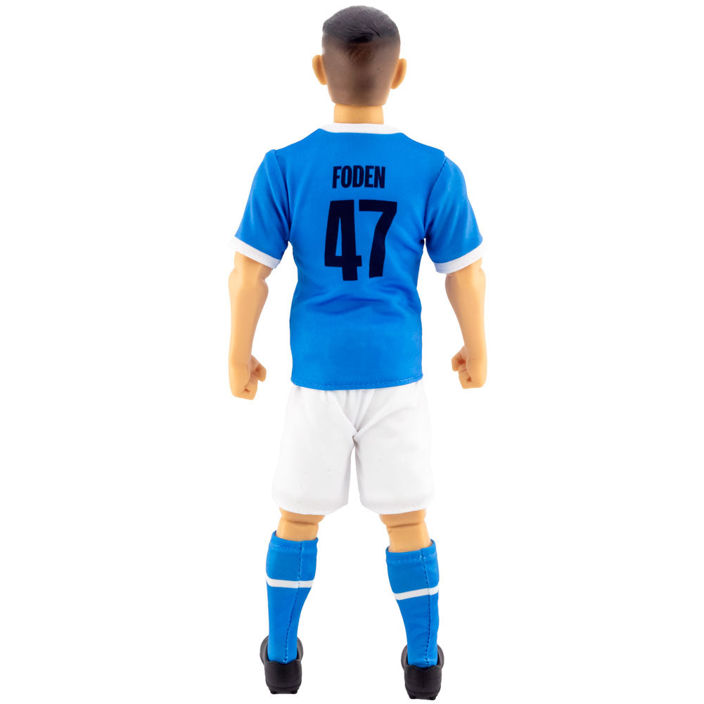 Blue-White - Back - Manchester City FC Foden Action Figure
