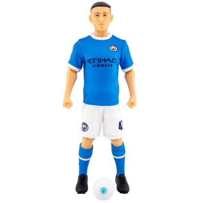 Blue-White - Front - Manchester City FC Foden Action Figure