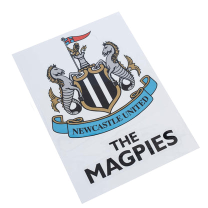 White-Blue-Black - Back - Newcastle United FC A3 Car Decal