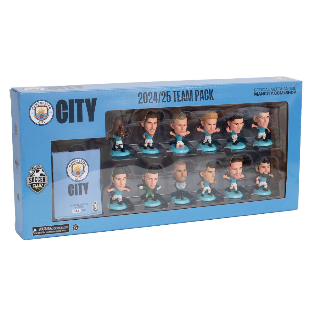 Manchester City FC Season 2024-2025 Team Pack SoccerStarz Football